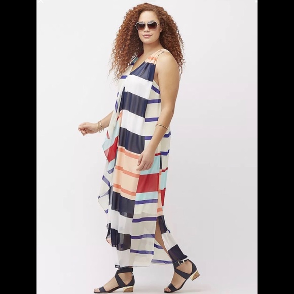 🆕NEW! Cascade Striped Maxi Dress - Picture 4 of 11